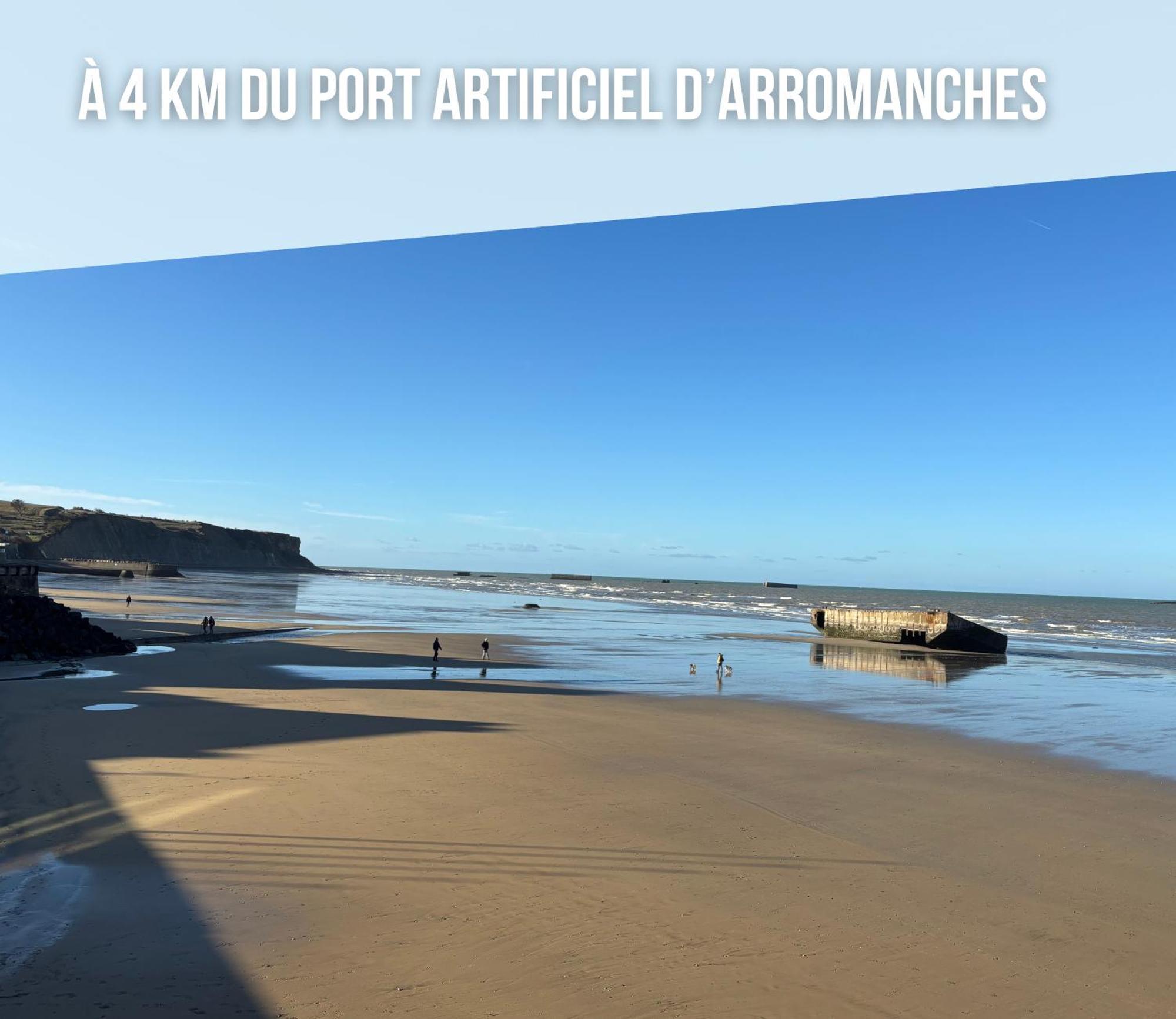 Les Dunes, Maison Neuve 8 P Bien Equipee Jardin Clos, Parking, Garage A 850 M De La Plage Et Centre Bourg, Sur Plages Du Debarquement Pres Arromanches Et Bayeux Asnelles Exteriér fotografie