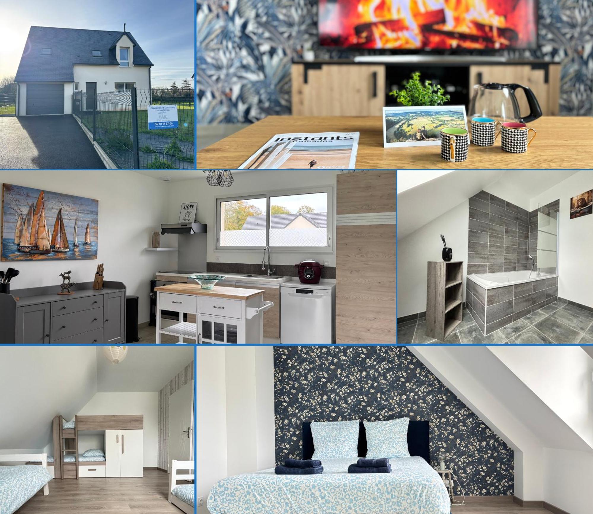 Les Dunes, Maison Neuve 8 P Bien Equipee Jardin Clos, Parking, Garage A 850 M De La Plage Et Centre Bourg, Sur Plages Du Debarquement Pres Arromanches Et Bayeux Asnelles Exteriér fotografie
